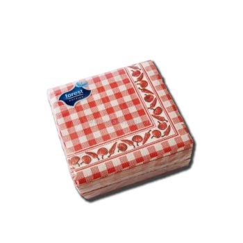 SZALVÉTA 33*33 , PICNIC, 33X33 CM, 45/CSOMAG, PAPRIKA