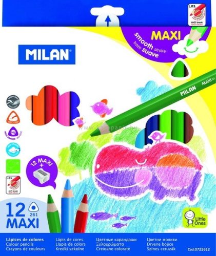 MILAN 12-es maxi háromszögletű színes ceruza, 261