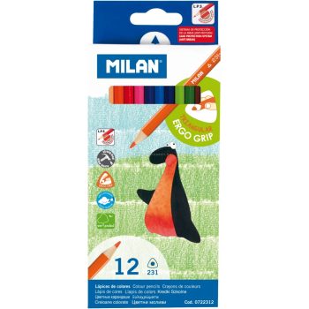 MILAN 231, 12 darabos színes ceruza, háromszögletű