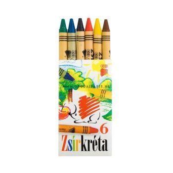 KOH-I-NOOR zsírkréta 6 DB-OS CREATIVE KIDS
