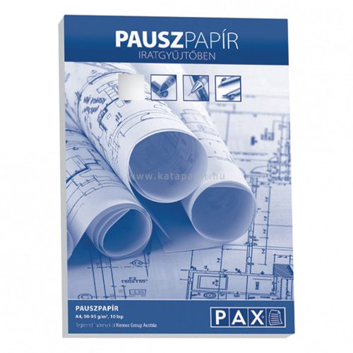 Pauszpapír, A4, 10 lap, PAX, iratgyűjtőben