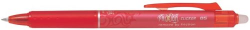 Rollertoll, 0,25 mm, törölhető, PILOT "Frixion Clicker", piros