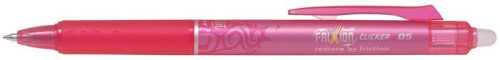 Rollertoll, 0,25 mm, törölhető, PILOT "Frixion Clicker", rózsaszín