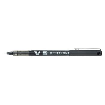  Rollertoll, 0,3 mm, tűhegyű, PILOT "Hi-Tecpoint V5", fekete