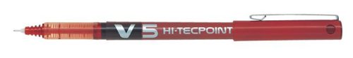Rollertoll, 0,3 mm, tűhegyű, PILOT "Hi-Tecpoint V5", piros