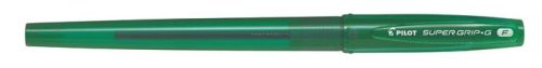 Golyóstoll, 0,22 mm, kupakos, PILOT "Super Grip G", zöld