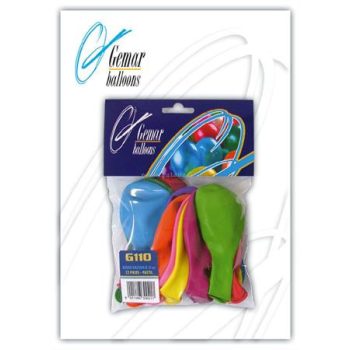 Léggömb, 19 cm, vegyes szín 10 /csom