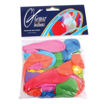 Léggömb, 18 cm, vegyes szín 60 /csom