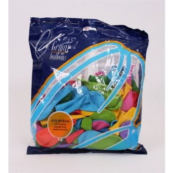 Léggömb, 18 cm, vegyes szín 100 /csom