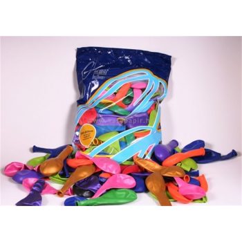 Léggömb, 24 cm, gyöngyházfényű, vegyes szín 100 /csom