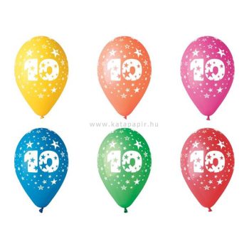 Léggömb, 26 cm, számos, 10 5 /csom