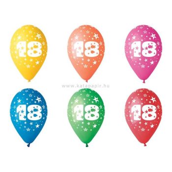 Léggömb, 26 cm, számos, 18 5 /csom