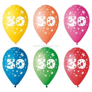 Léggömb, 26 cm, számos, 30 5 /csom