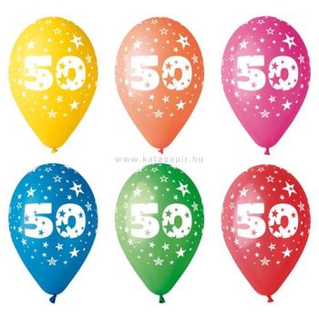 Léggömb, 26 cm, számos, 50 5 /csom