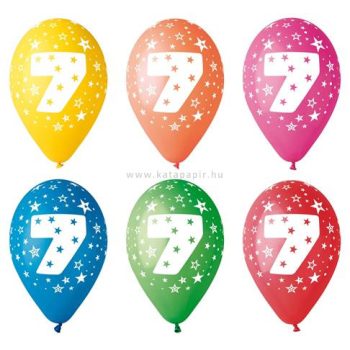 Léggömb, 26 cm, számos, 7 5 /csom