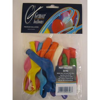 Léggömb, vegyes méret, vegyes forma és szín 20 /csom