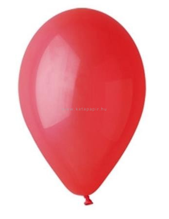 Léggömb, 26 cm, piros 10 /csom