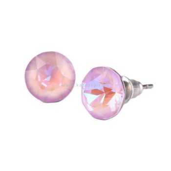   Fülbevaló, orgonalila opál SWAROVSKI® kristállyal, 8 mm, ART CRYSTELLA®