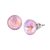 Fülbevaló, orgonalila opál SWAROVSKI® kristállyal, 8 mm, ART CRYSTELLA®