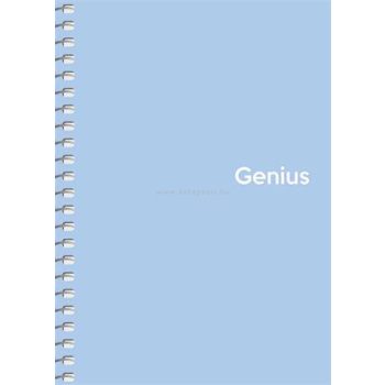   Spirálfüzet, kockás, A6, 80 lap, PP borító, SHKOLYARYK "Genius Pastel", vegyes