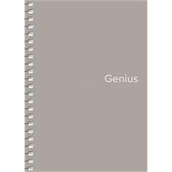   Spirálfüzet, kockás, A6, 80 lap, PP borító, SHKOLYARYK "Genius", vegyes