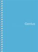 Spirálfüzet, kockás, A6, 80 lap, PP borító, SHKOLYARYK "Genius", vegyes