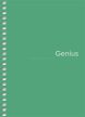 Spirálfüzet, kockás, A6, 80 lap, PP borító, SHKOLYARYK "Genius", vegyes