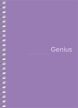 Spirálfüzet, kockás, A6, 80 lap, PP borító, SHKOLYARYK "Genius", vegyes