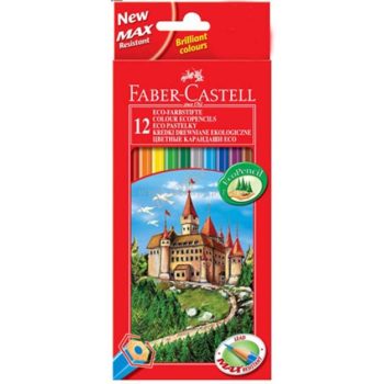   Színes ceruza készlet, hatszögletű, FABER-CASTELL "Classic", 12 különböző szín