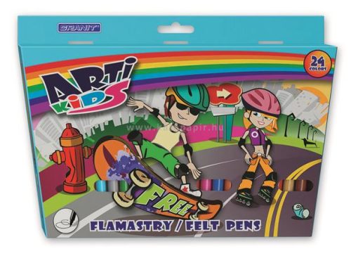Rostirón készlet, GRANIT "Arti Kids", 24 különböző szín