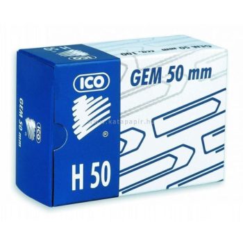   ICO gémkapocs 50mm SALTA H50 fém horganyzott (100 db/doboz)