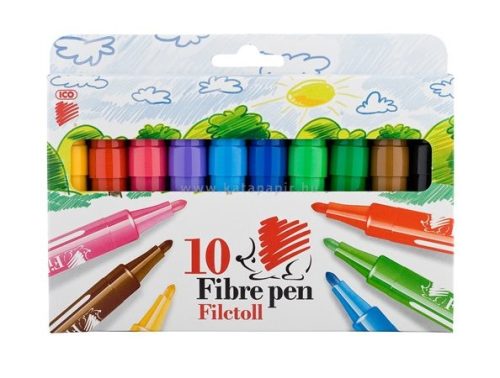 Filctoll készlet, 1-3 mm, ICO "Süni", 10 különböző szín