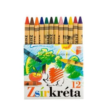   Zsírkréta 12 DB-OS CREATIVE KIDS/OROSZLÁN/SÜNI 7220058001