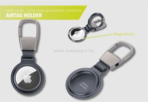 Kulcstartó, TROIKA "Airtag", fekete