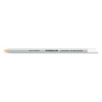   Színes ceruza, hatszögletű, mindenre író, lemosható (omnichrom), STAEDTLER "Lumocolor", fehér