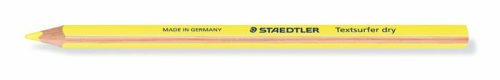 Szövegkiemelő ceruza, háromszögletű, STAEDTLER "Textsurfer Dry", neon sárga, 12 db