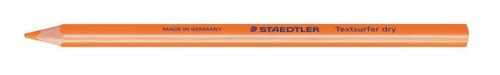 Szövegkiemelő ceruza, háromszögletű, STAEDTLER "Textsurfer Dry", neon narancs,12 db
