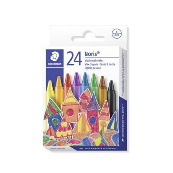   Zsírkréta, STAEDTLER "Noris Club", 24 különböző szín