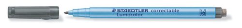 Alkoholmentes marker, OHP, 1 mm, STAEDTLER "Lumocolor 305 M", fekete
