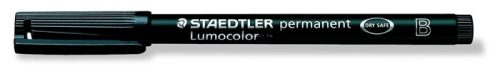 Alkoholos marker, OHP, 1-2,5 mm, STAEDTLER "Lumocolor 314 B", fekete