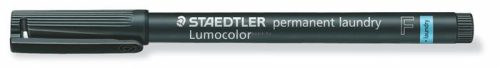 Alkoholos marker, F, kúpos, STAEDTLER "Lumocolor Laundry", fekete