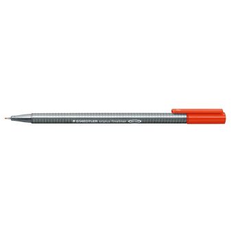 Tűfilc, 0,3 mm, STAEDTLER "Triplus", piros
