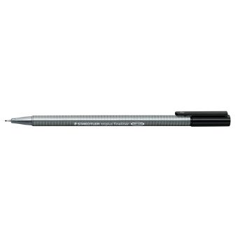Tűfilc, 0,3 mm, STAEDTLER "Triplus", fekete