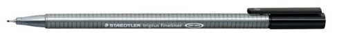 Tűfilc, 0,3 mm, STAEDTLER "Triplus", fekete