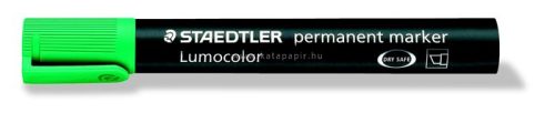 Alkoholos marker, 2-5 mm, vágott, STAEDTLER "Lumocolor 350", zöld