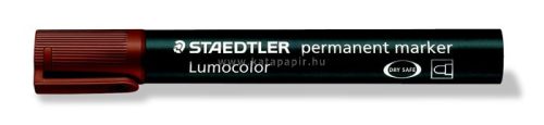 Alkoholos marker, 2 mm, kúpos, STAEDTLER "Lumocolor 352", barna