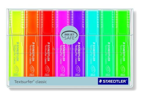 Szövegkiemelő készlet, 1-5 mm, STAEDTLER, 8 különböző szín
