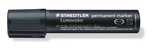 Alkoholos marker, 2-12 mm, vágott, STAEDTLER "Lumocolor 388", fekete