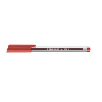   Golyóstoll, 0,3 mm, kupakos, STAEDTLER "Ball", piros