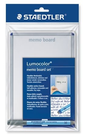Üzenőtábla, öntapadó, írható, 21x14,8 cm, STAEDTLER "Lumocolor Memo Board"